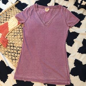 3/$20 Mossimo Purple Fitted V-neck Tee XS